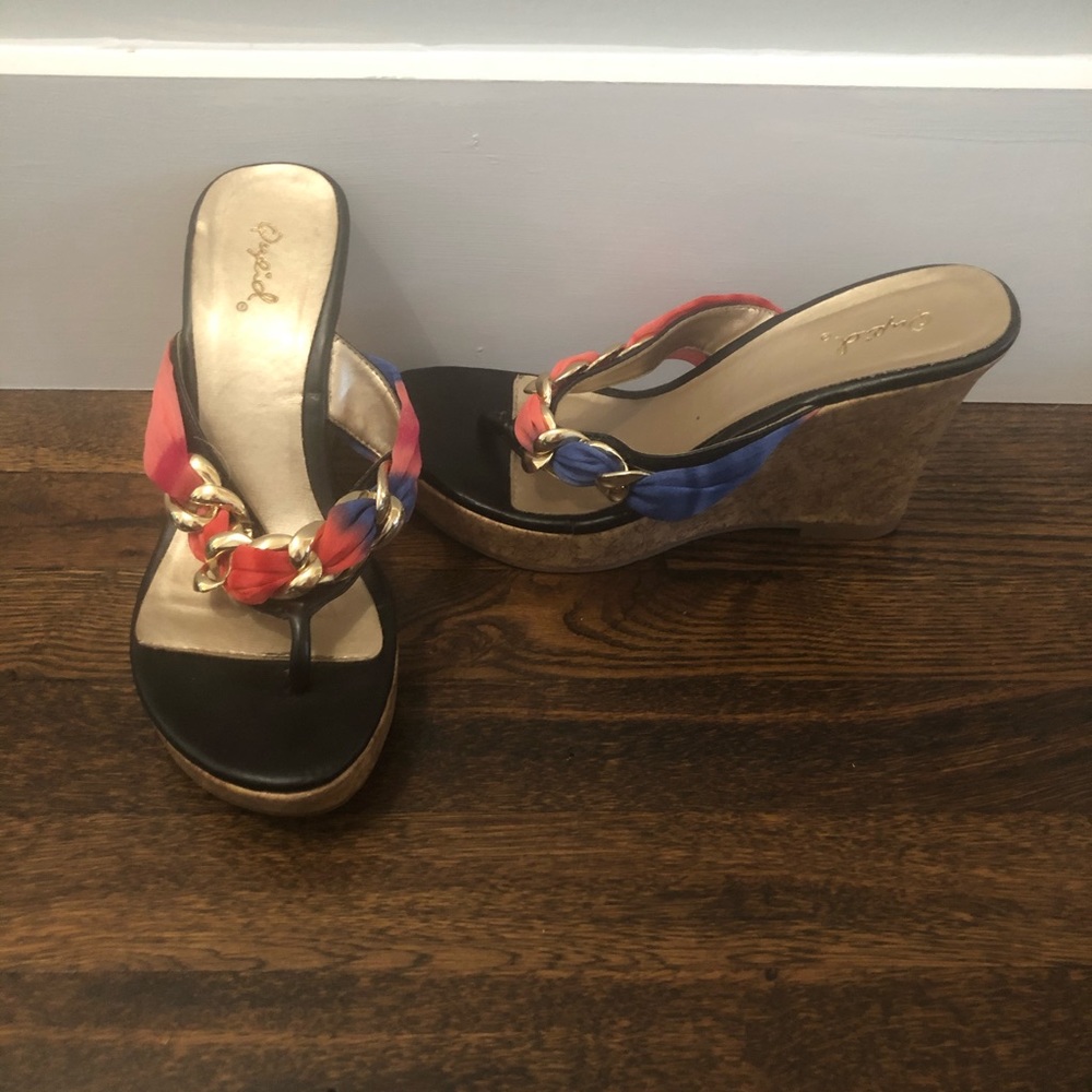 Multi Colored Wedge Heel